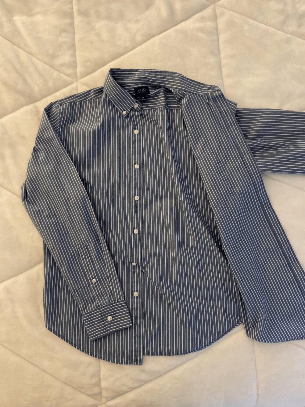 Reed Edward striped button down shirt